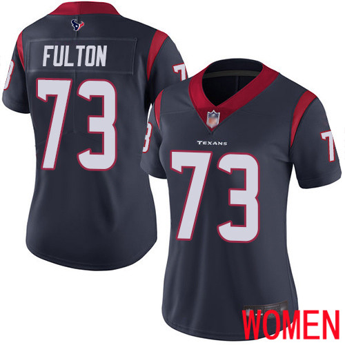 Houston Texans Limited Navy Blue Women Zach Fulton Home Jersey NFL Football #73 Vapor Untouchable->houston texans->NFL Jersey